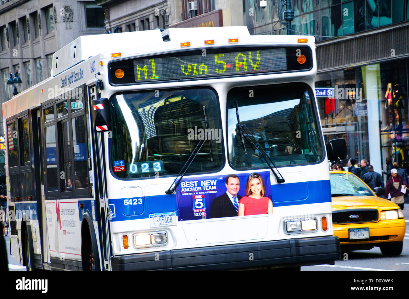 New York City Public Transportation M1 Bus, Manhattan, New York City