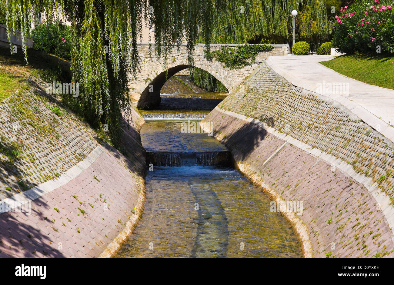 River and bridge in Split, Croatia Stock Photo Alamy
