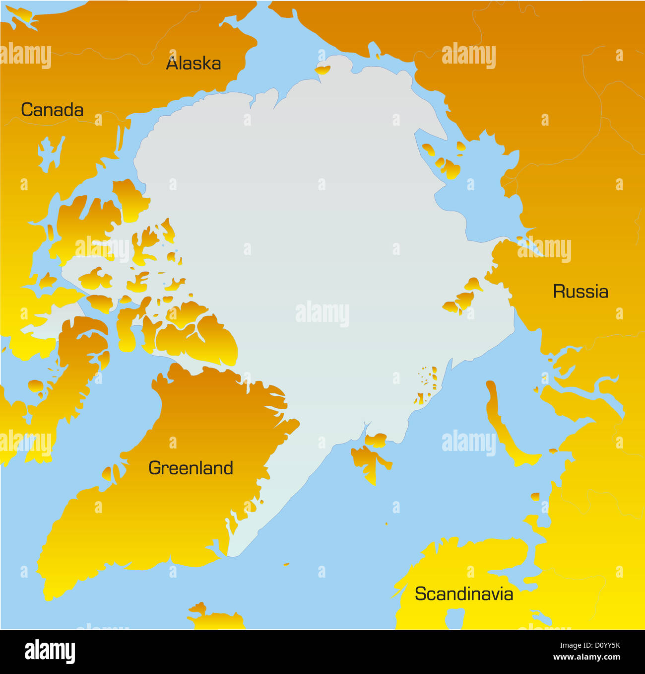 map of North pole Stock Photo Alamy