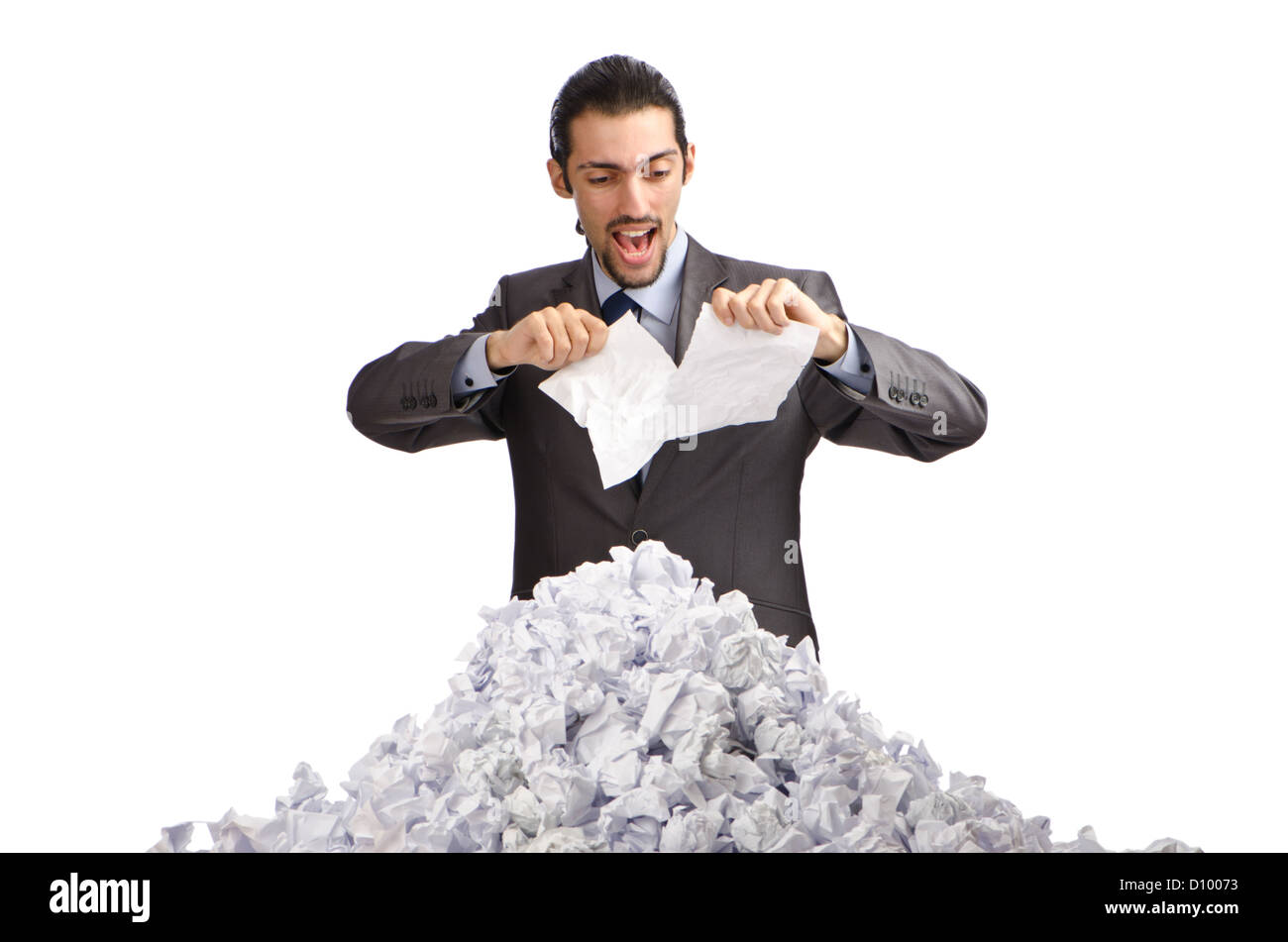 Man lots waste paper hi-res stock photography and images - Alamy