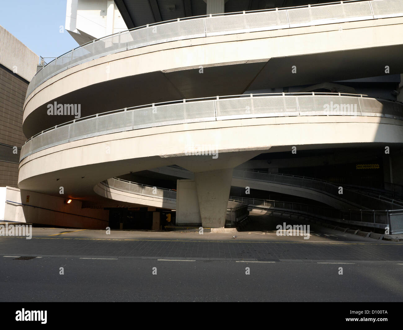 Entrance to multi storey car park in Manchester UK Stock Photo Alamy