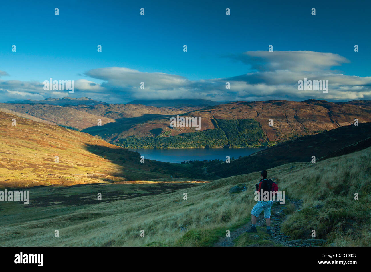 Loch Earn from Ben Vorlich Stock Photo