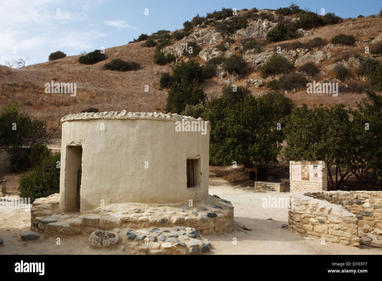 Choirokoitia ( Khirokitia ) Neolithic village, Cyprus. Stock Photo
