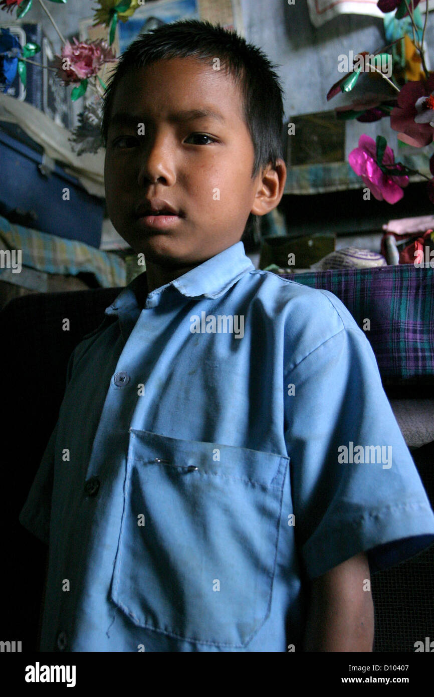 A boy from Manipur, another remote northeastern state in India ...