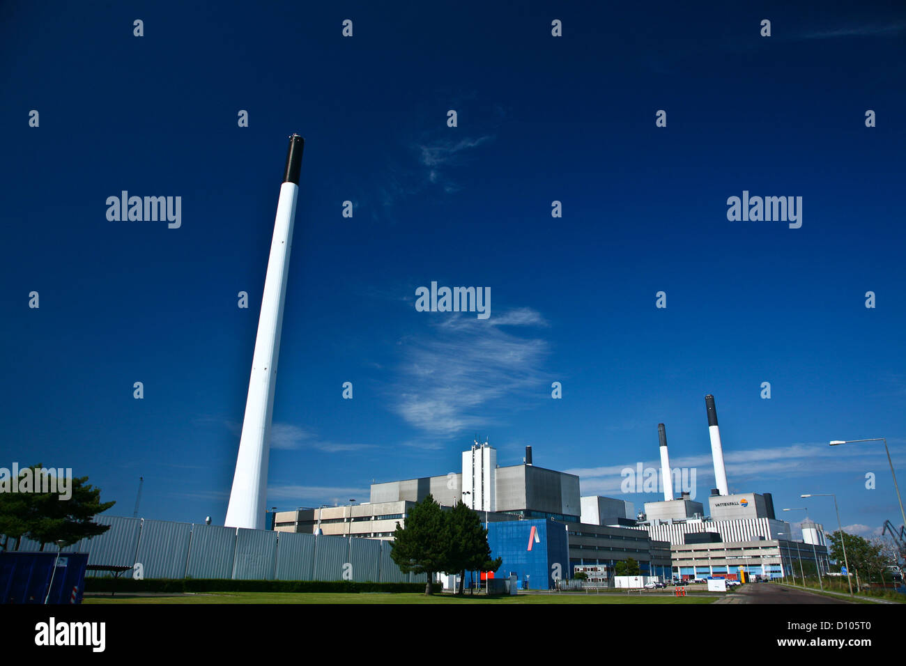 Power Station converting the energy of the fuel into electricity and