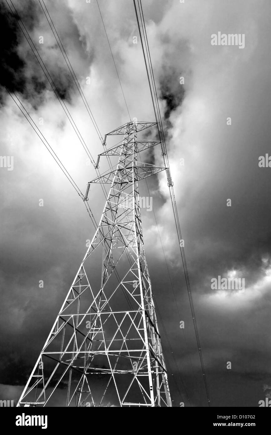 National Grid pylons, England, UK Stock Photo