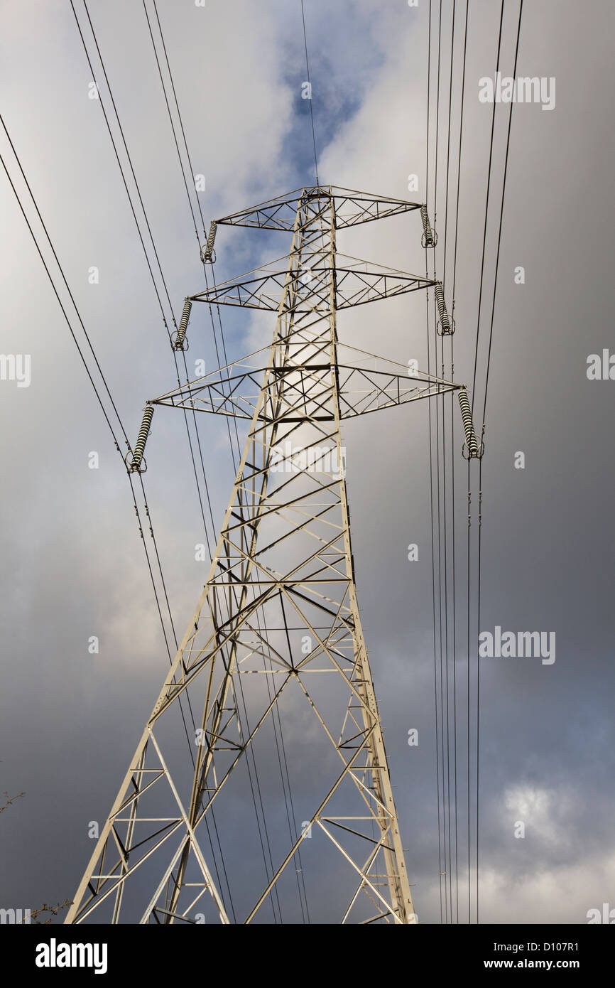National Grid pylons, England, UK Stock Photo
