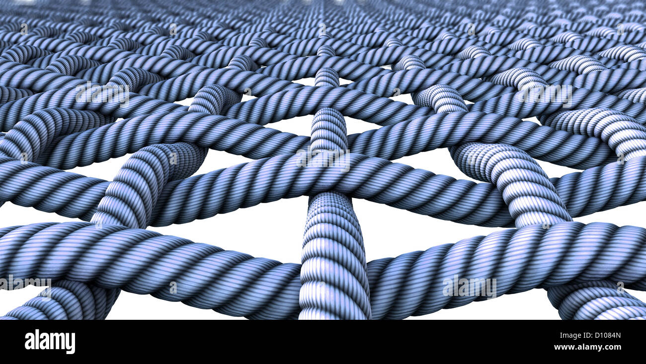 A microscopic close up of a simple blue woven fabric pattern and ...