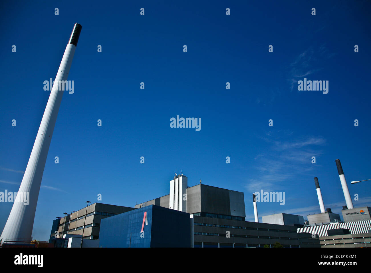 Power Station converting the energy of the fuel into electricity and