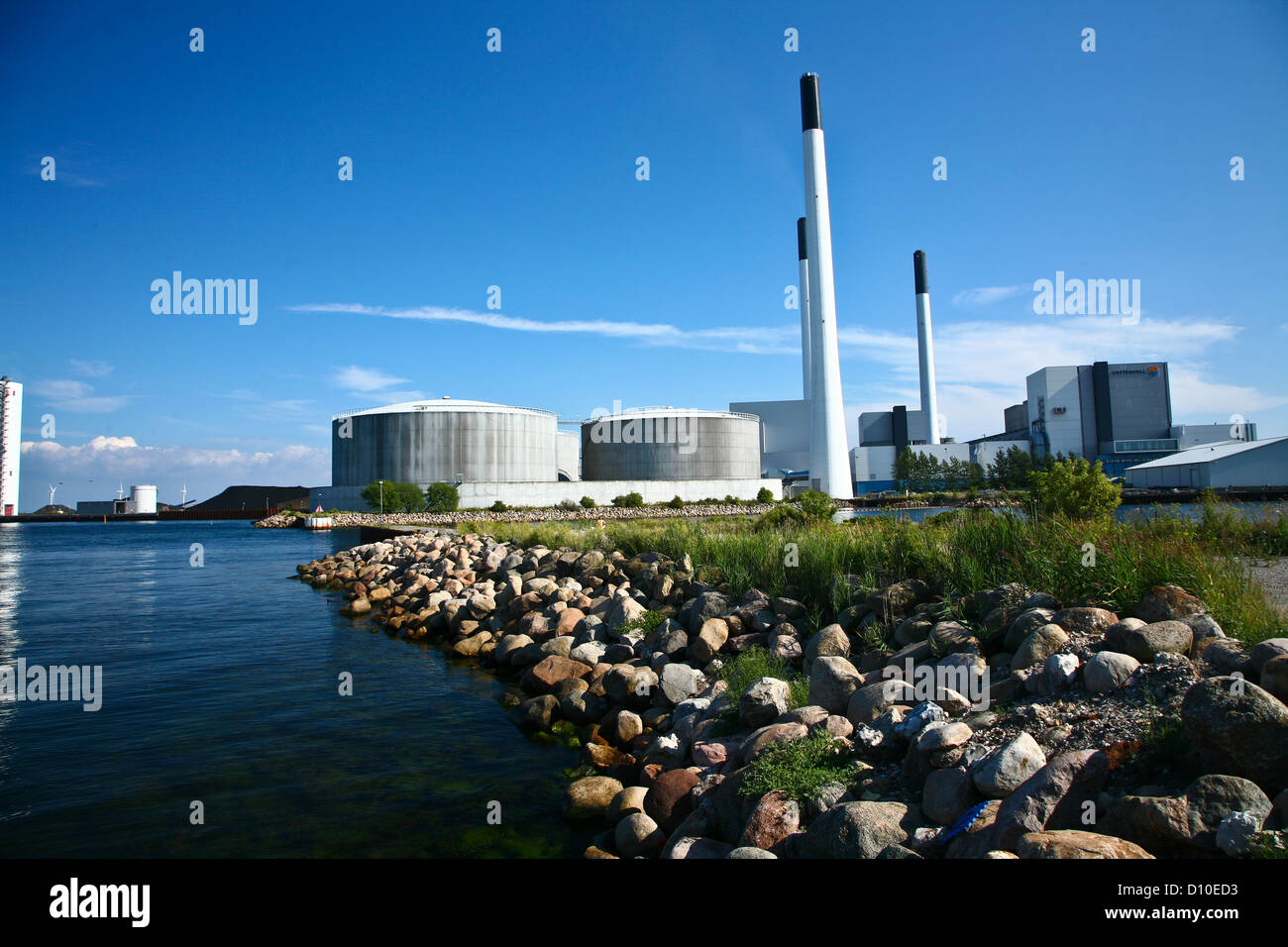 Power Station converting the energy of the fuel into electricity and