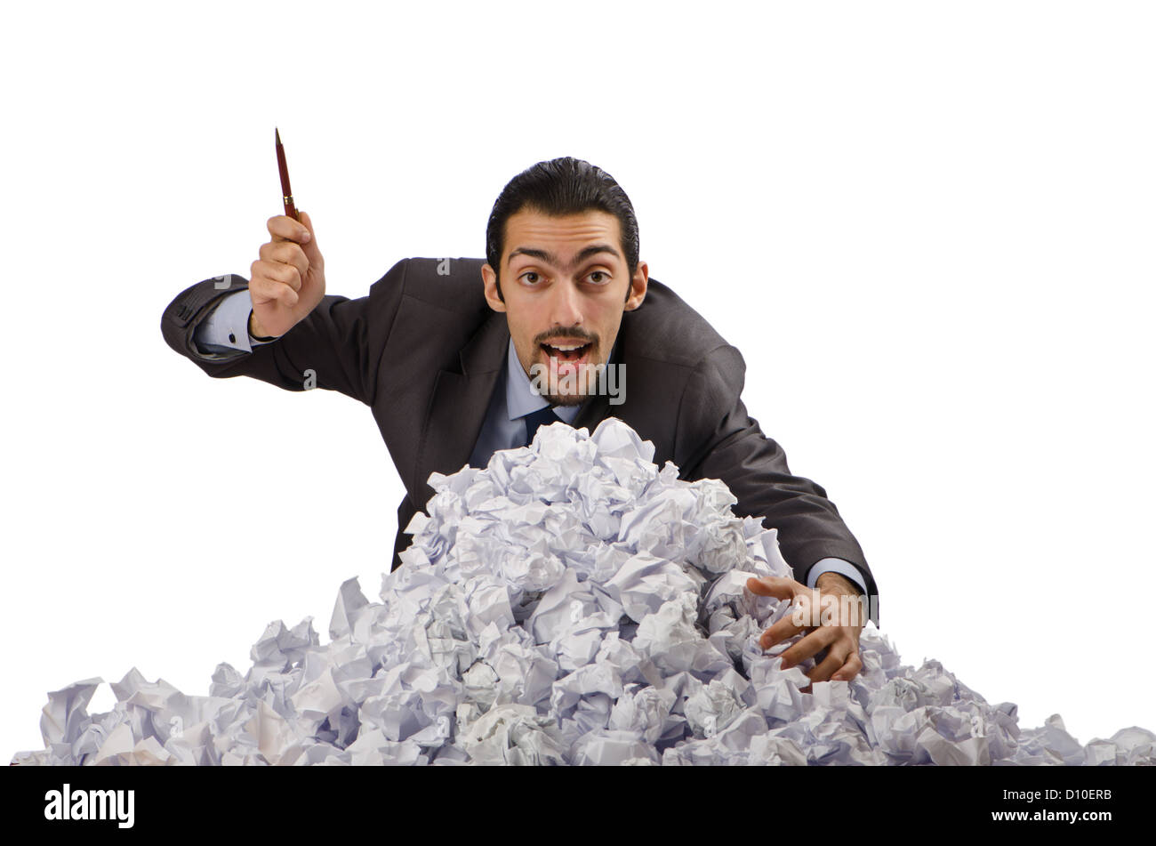 Man lots crumpled paper hi-res stock photography and images - Alamy