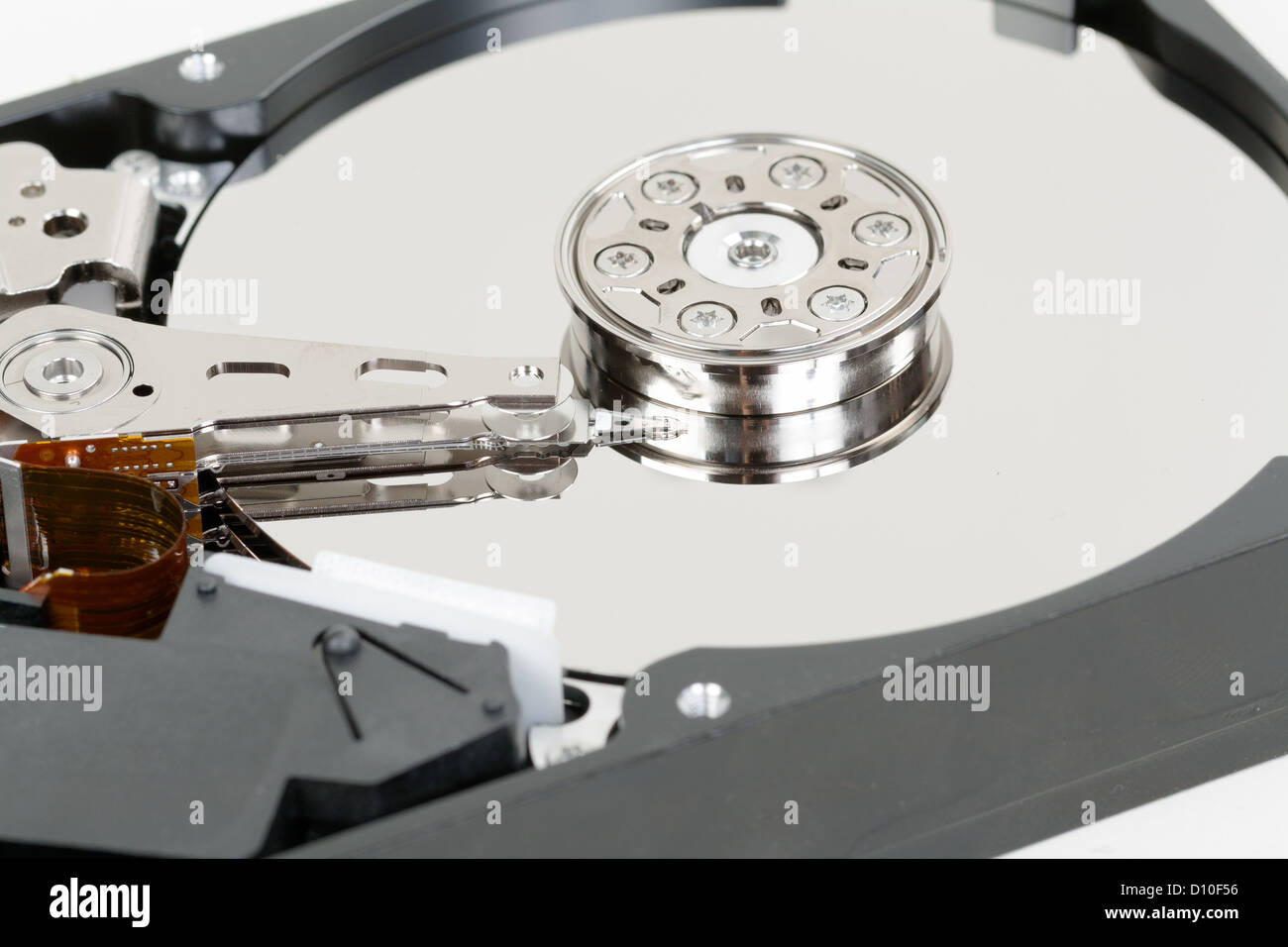 Opened hard disk drive. Internal hard disk structure Stock Photo - Alamy
