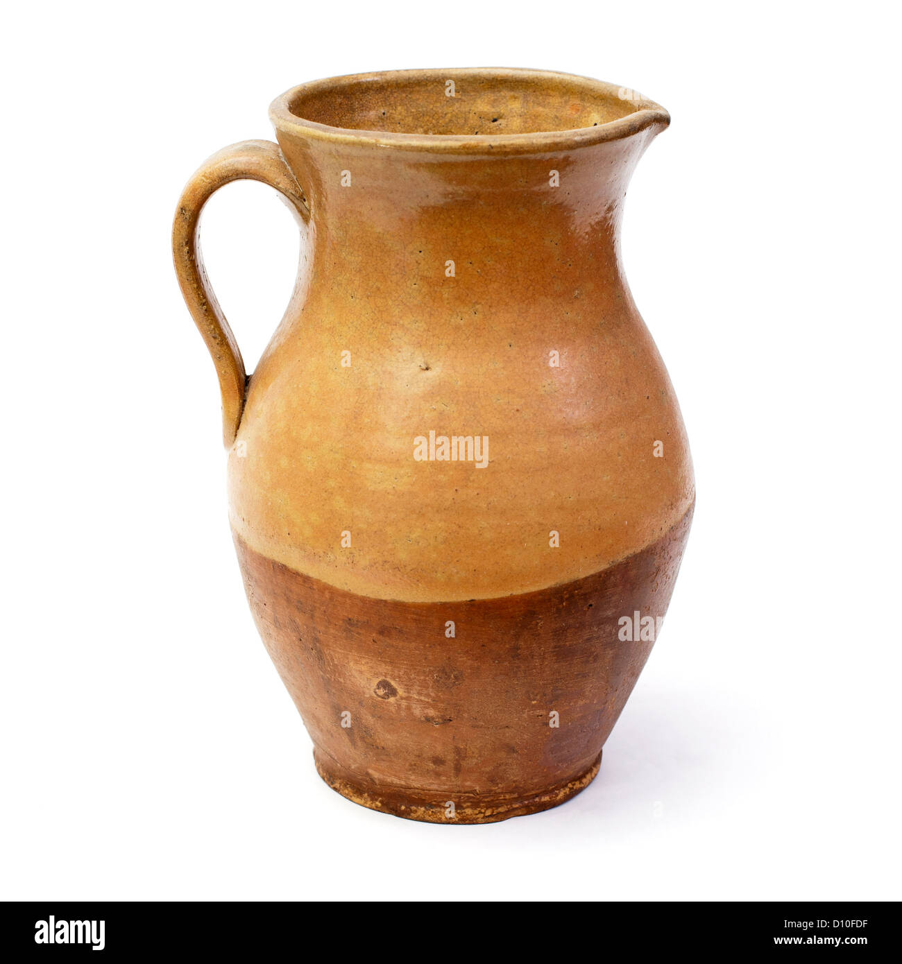 Clay jug, old ceramic vase isolated on white background Stock Photo - Alamy