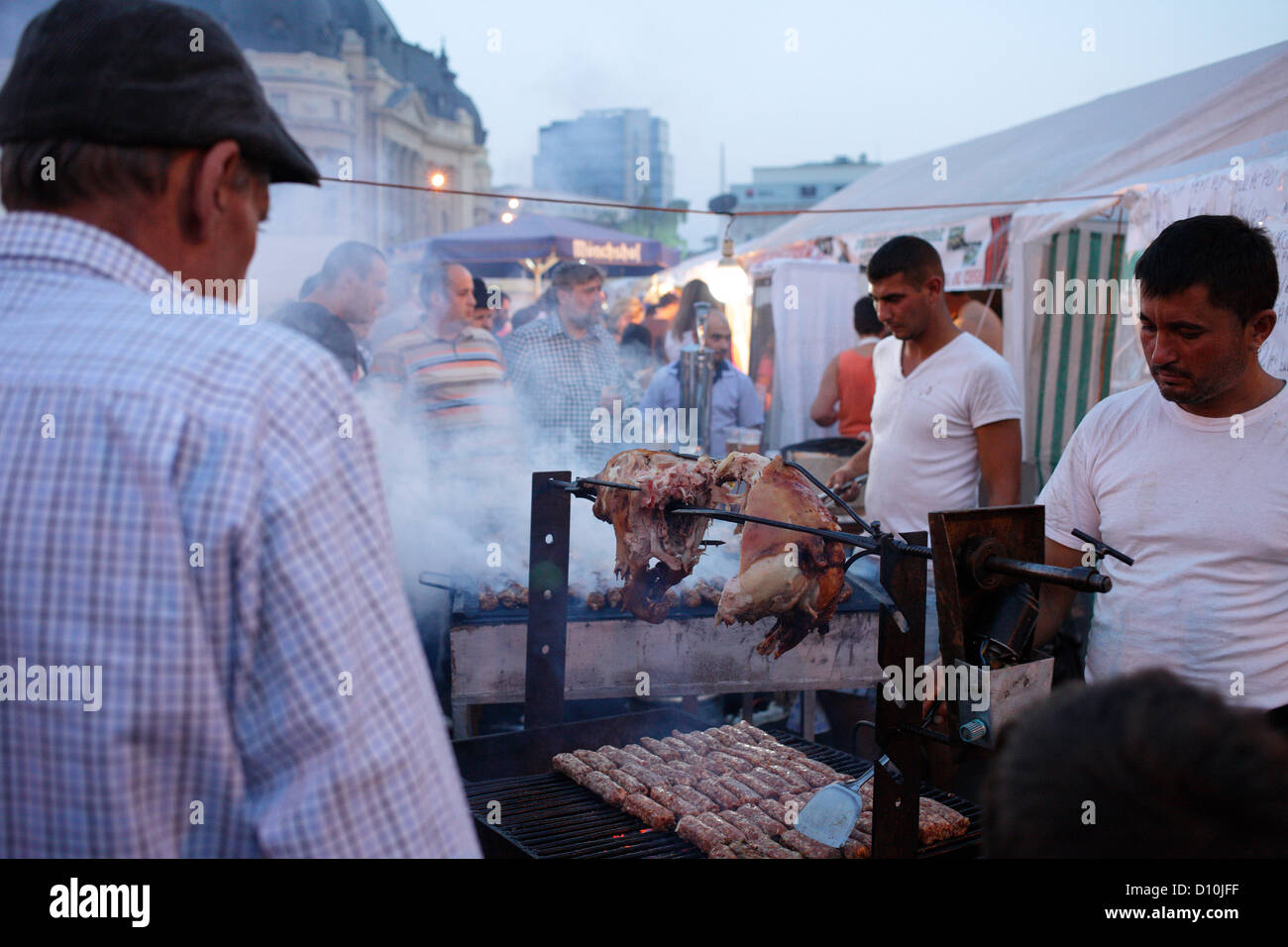 Bucharest, Romania, Festival on the Revolution Square (Piata Revolutiei