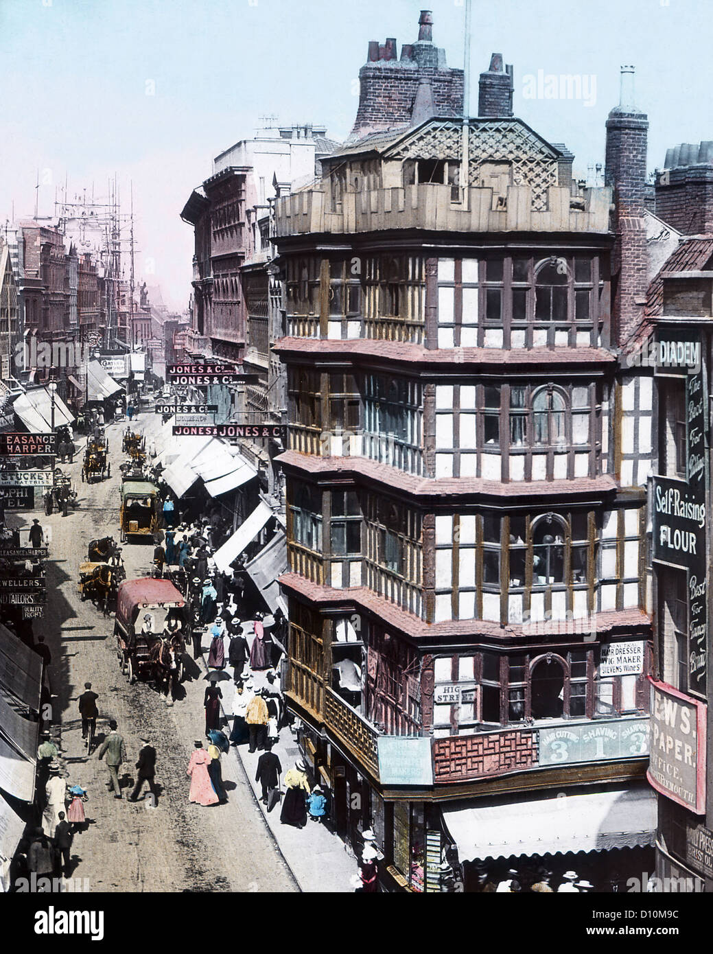 Wine Street, Bristol, Victorian period Stock Photo Alamy