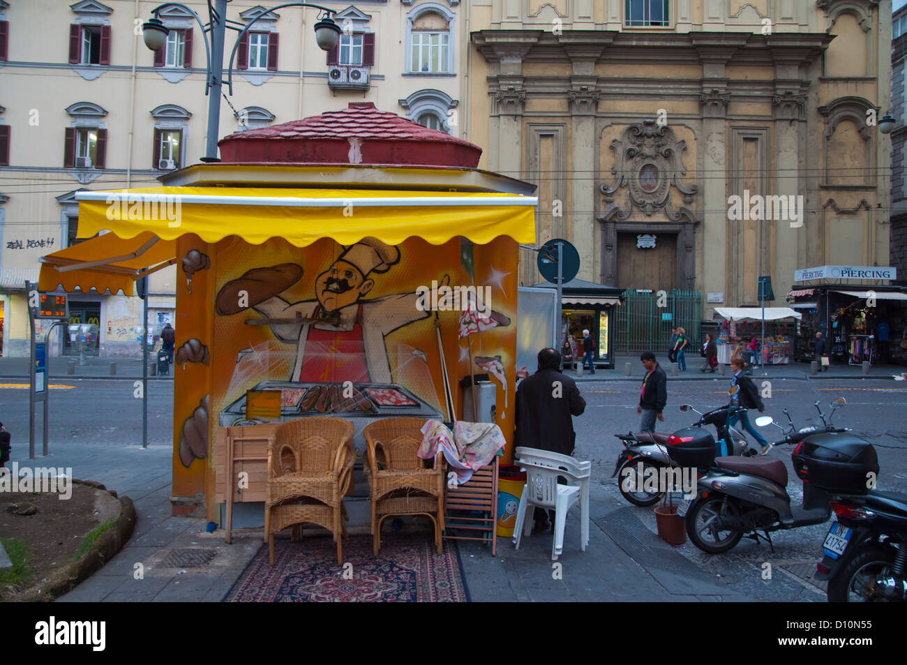 Piazza Dante square central Naples city La Campania region southern ...