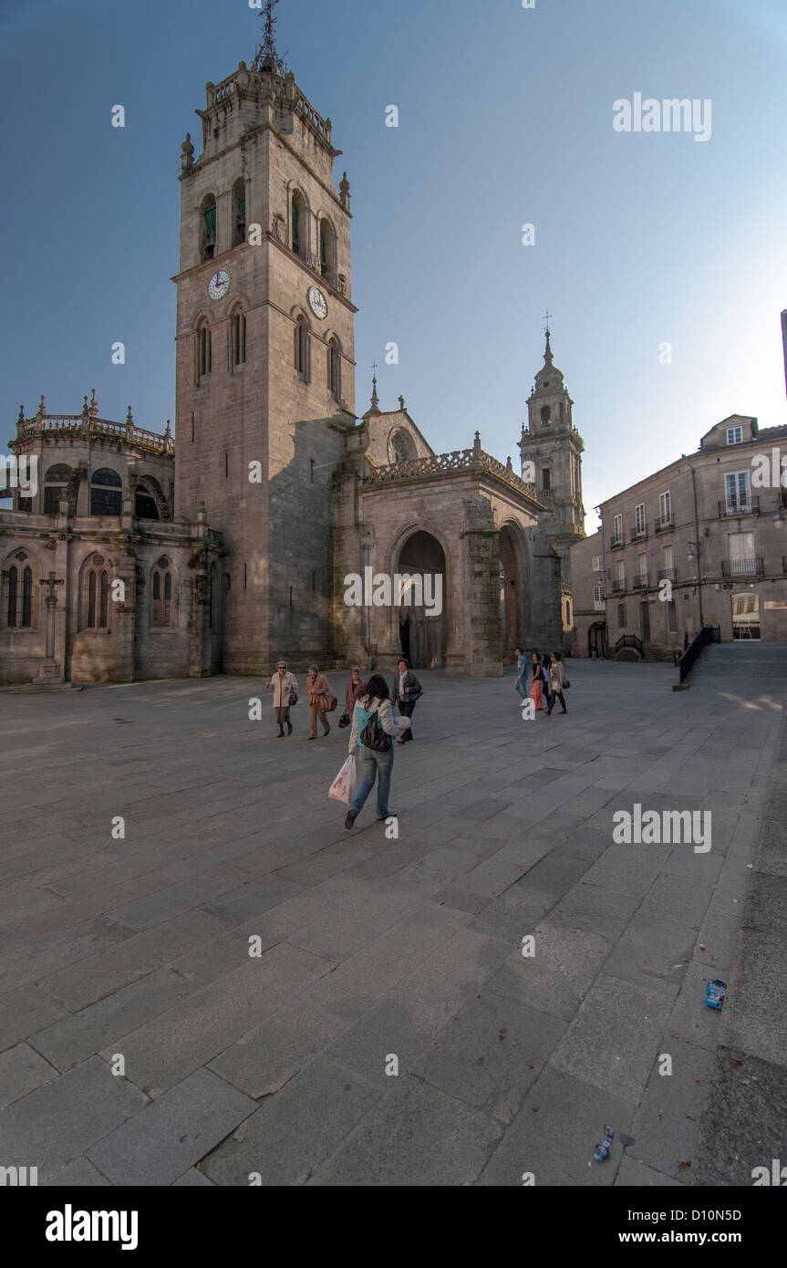 Lugo Cathedral of Santa María. Galicia. Spain Stock Photo