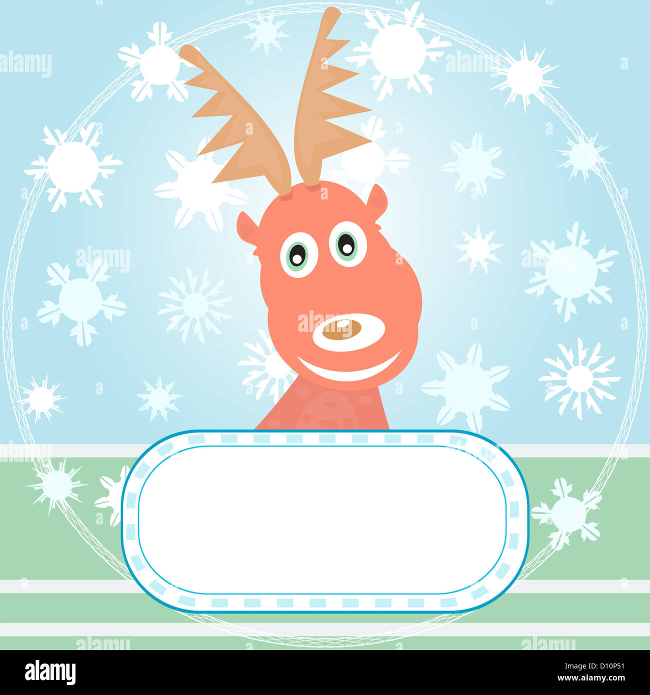 Winter Rudolf Rudolph red nosed reindeer illustration hi-res stock photography and ...
