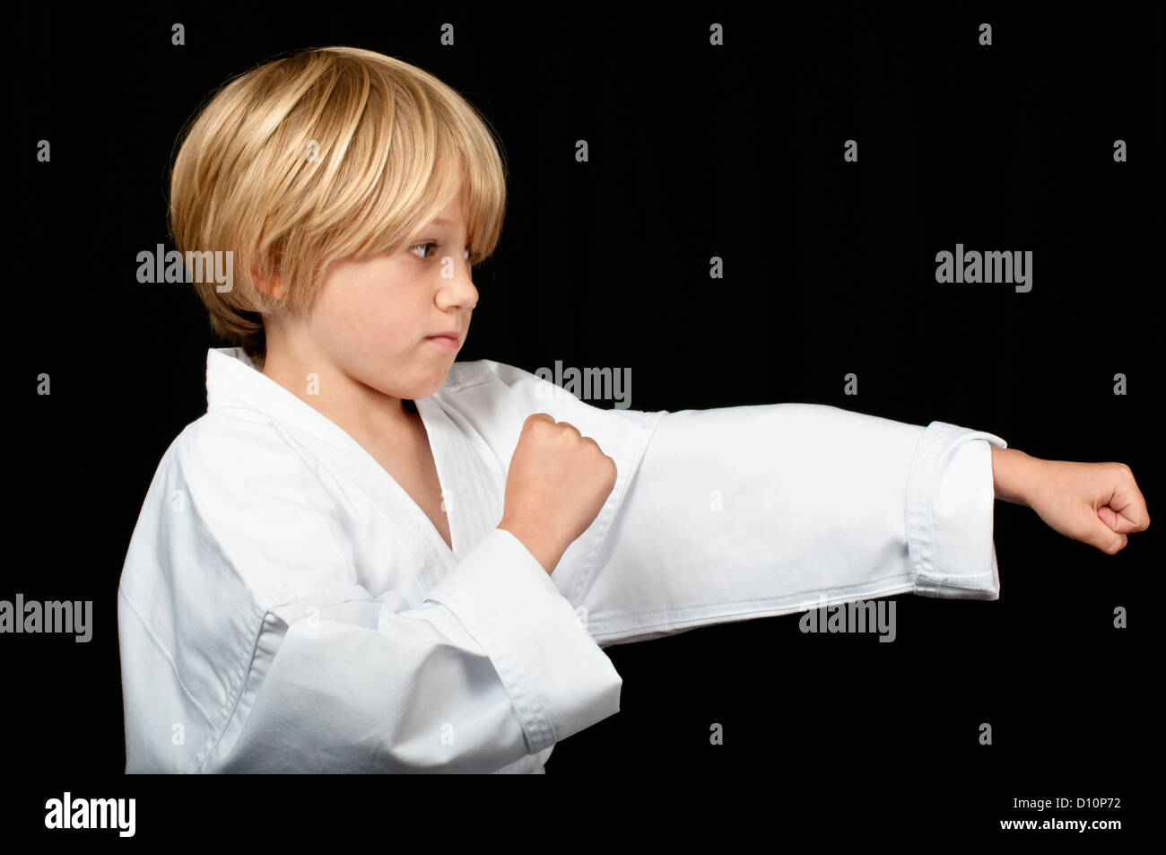Karate punch Stock Photo