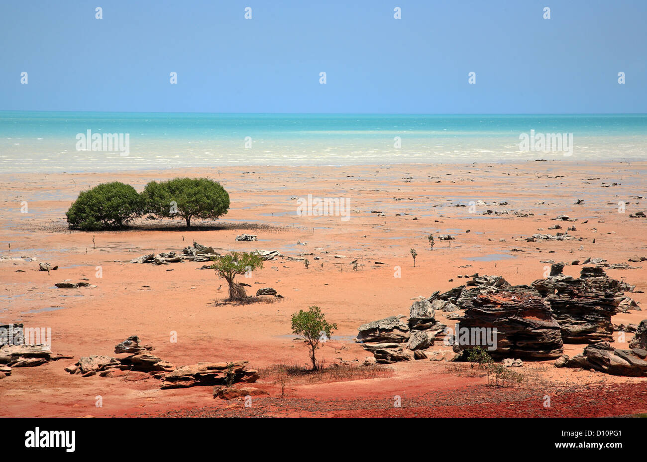 Crocodile Creek Broome Indian Ocean Western Australia Stock Photo