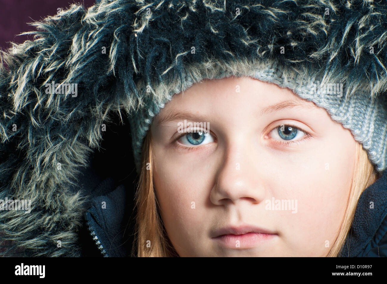 Cute girl in winter clothes Stock Photo Alamy