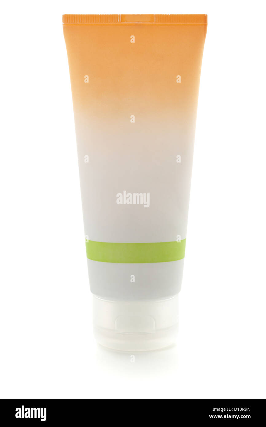 Cream bottle. Isolated on white background Stock Photo - Alamy