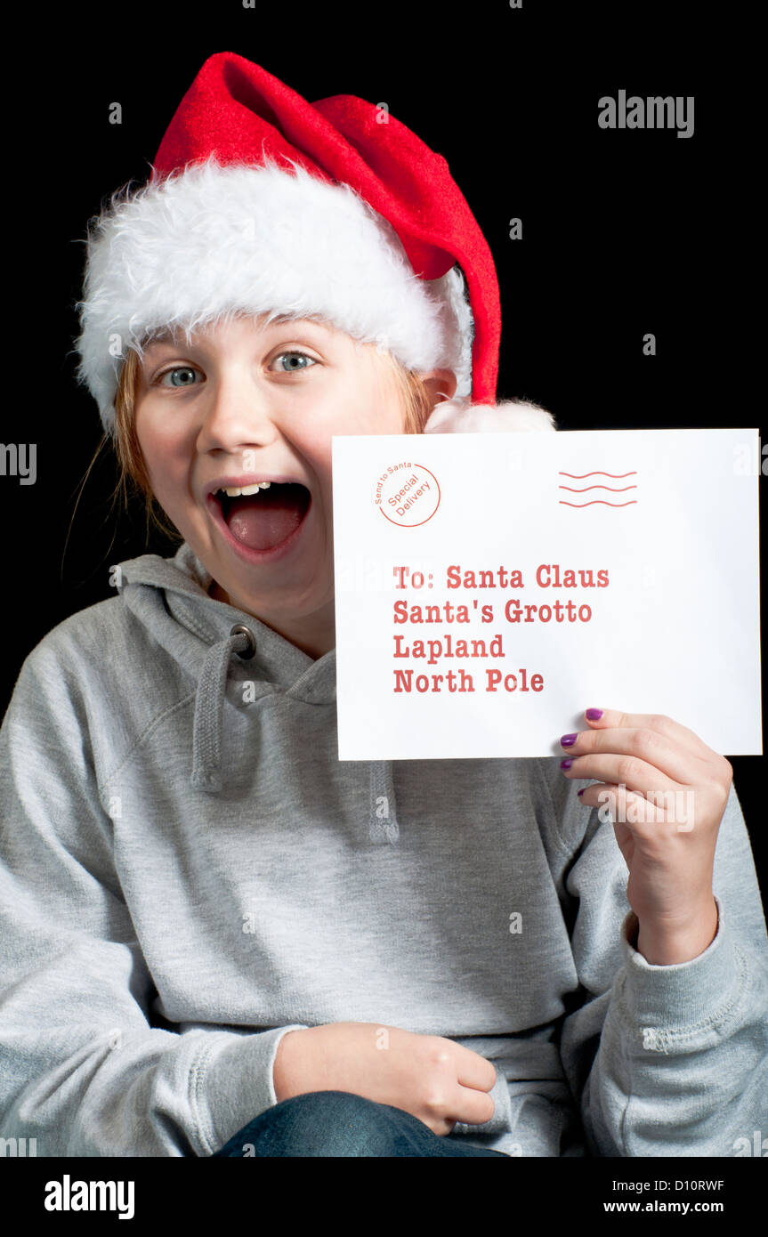 Letter For The North Pole Stock Photo Alamy