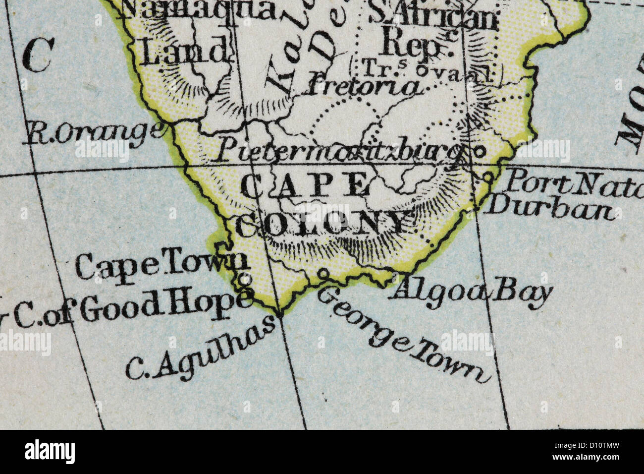 Cape Of Good Hope Map High Resolution Stock Photography And Images Alamy
