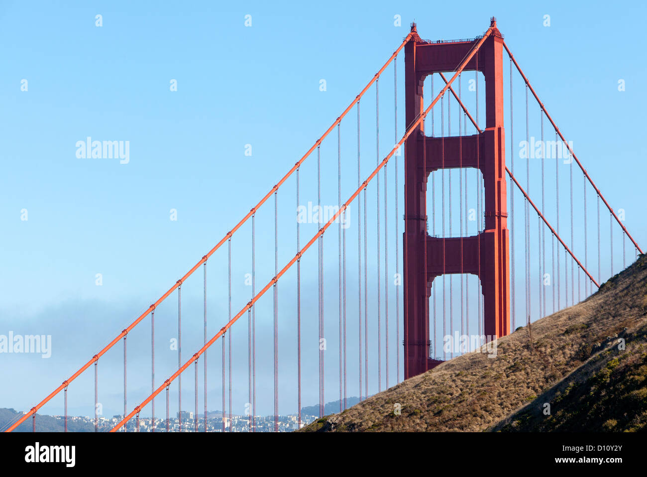 The San Francisco Golden Gate Bridge. Stock Photo