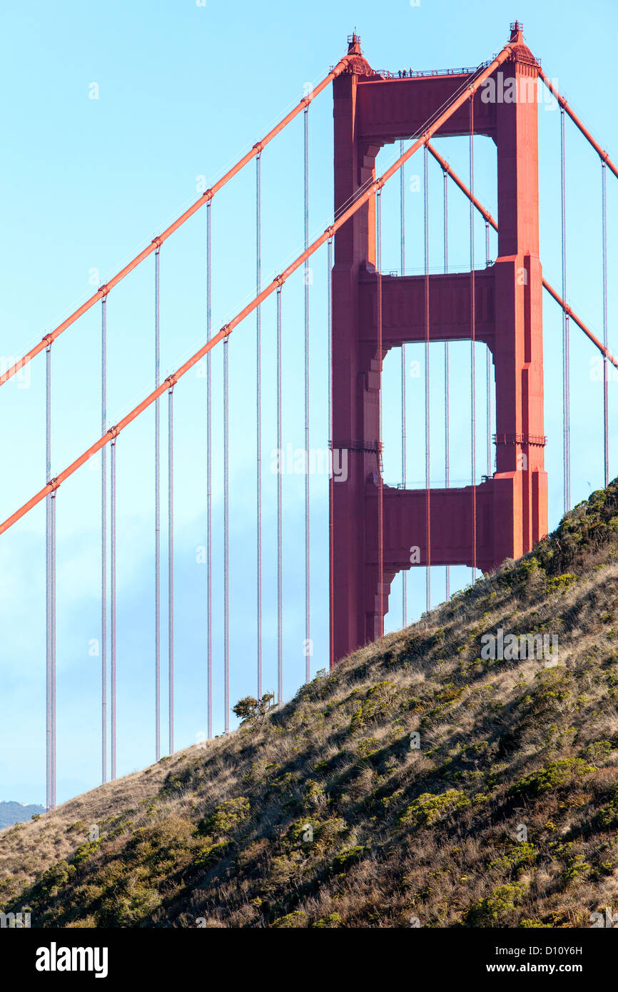 The San Francisco Golden Gate Bridge. Stock Photo