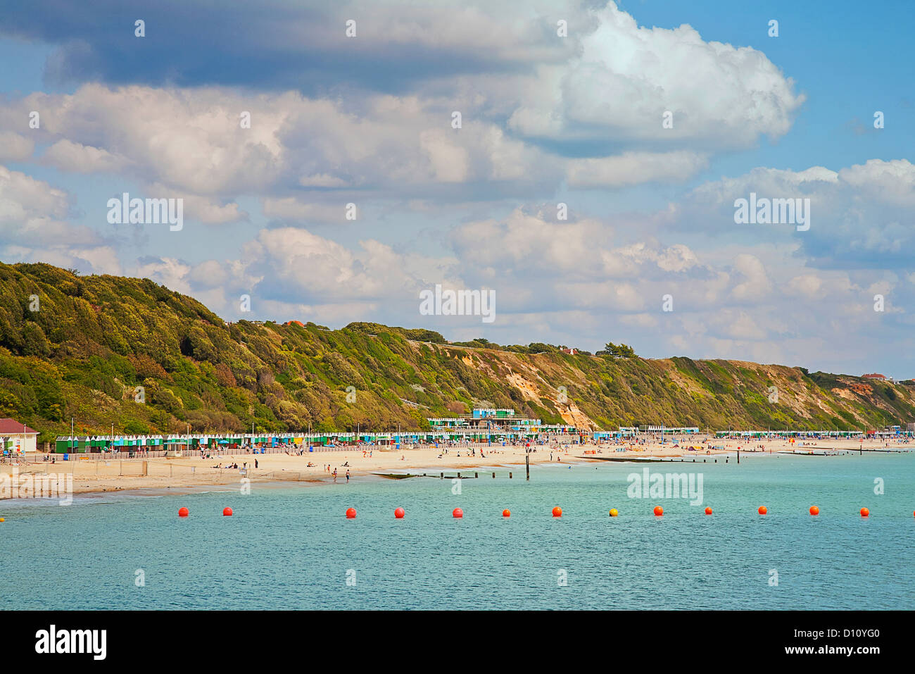 Bournemouth Beach, Poole Bay, Dorset, England, United Kingdom, Europe Stock Photo