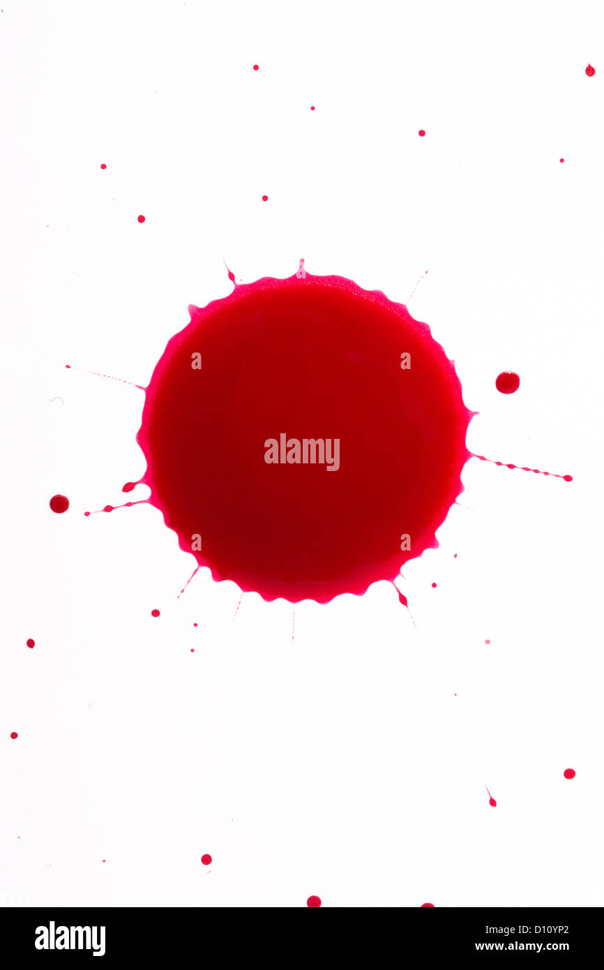 Blood or ink droplets Stock Photo Alamy