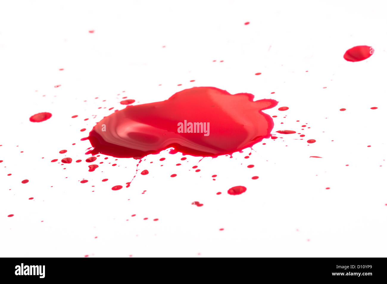 Blood or ink droplets Stock Photo
