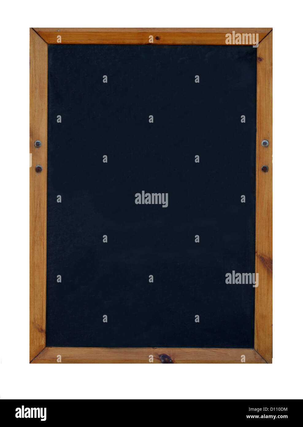 Blank black or chalkboard with copy space. Stock Photo