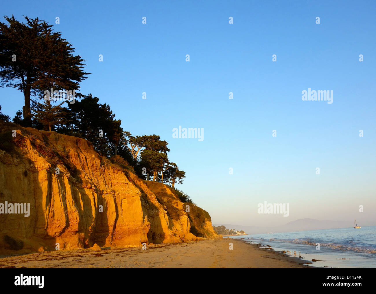 Butterfly Beach, Montecito, Santa Barbara County, California USA Stock Photo