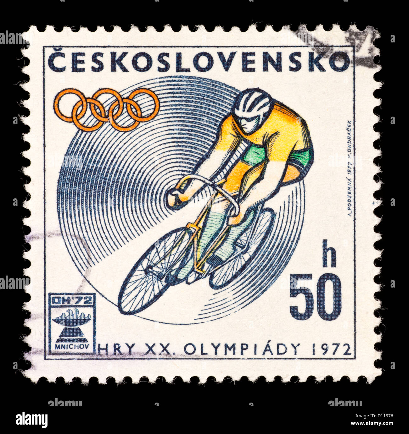 Czechoslovakia olympic stamp hi-res stock photography and images - Alamy