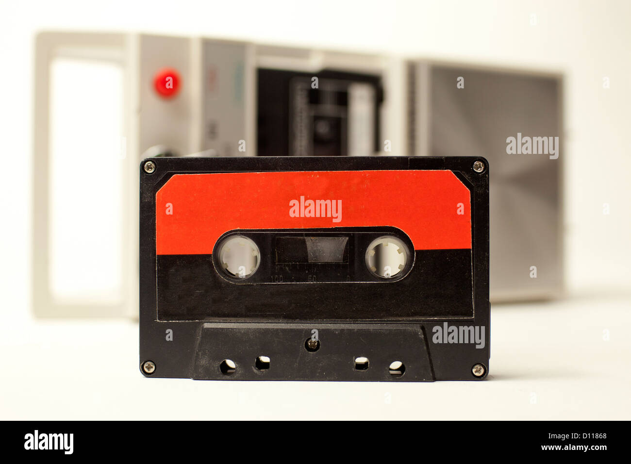 an old cassette tape and recorder Stock Photo - Alamy