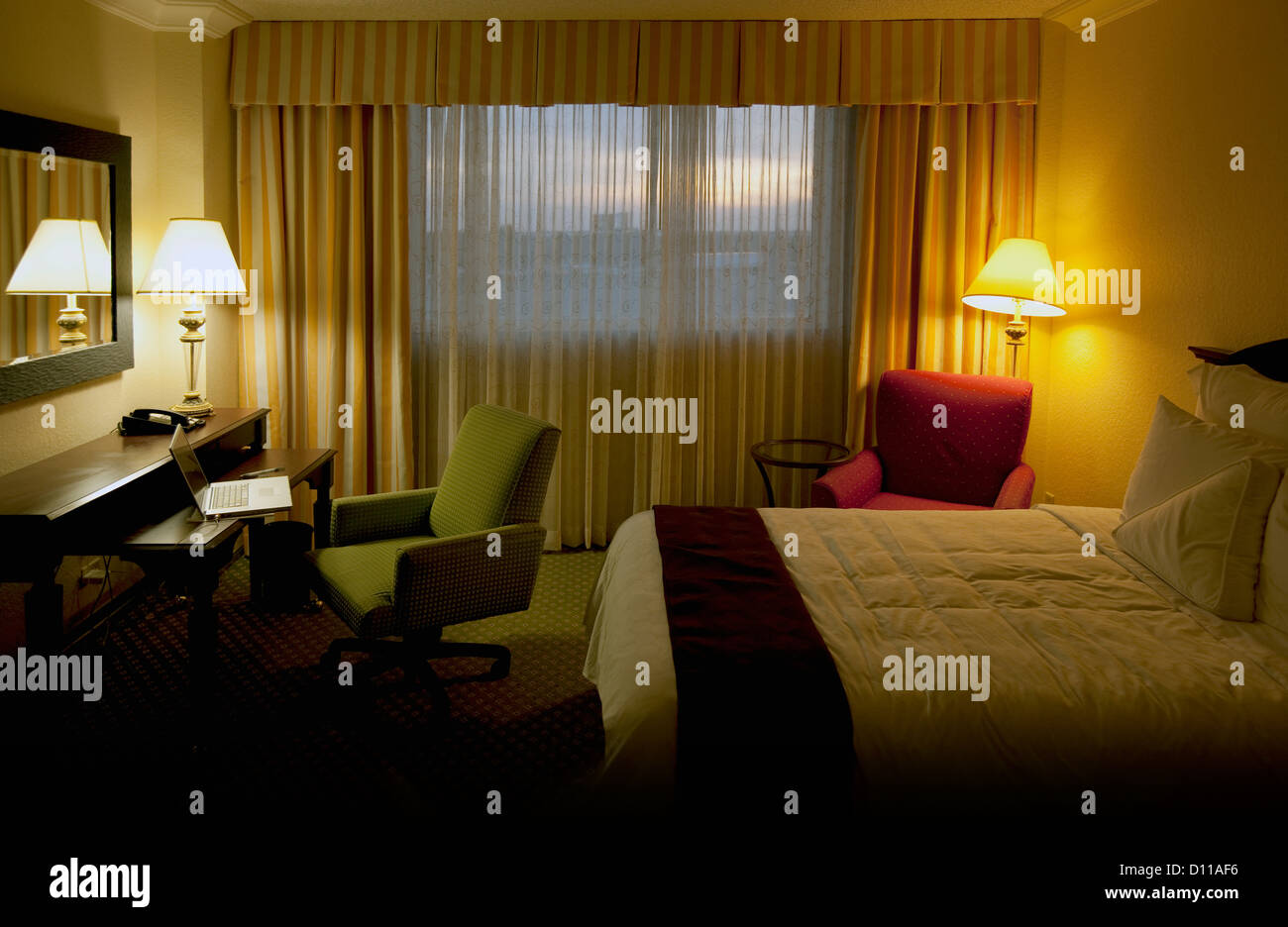Hotel Room Furniture Stock Photo Alamy