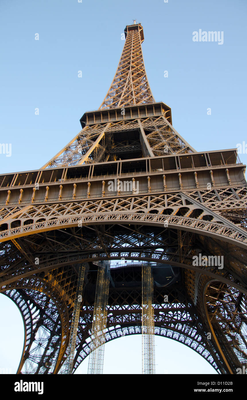 The Eiffel tower in Paris, France. Stock Photo