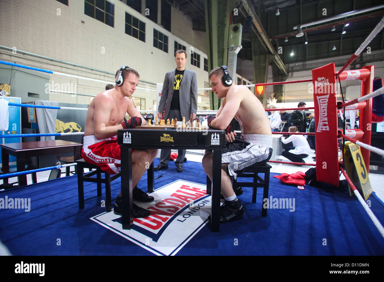 Chess Boxers Matt Crazy Arms Read Editorial Stock Photo - Stock Image