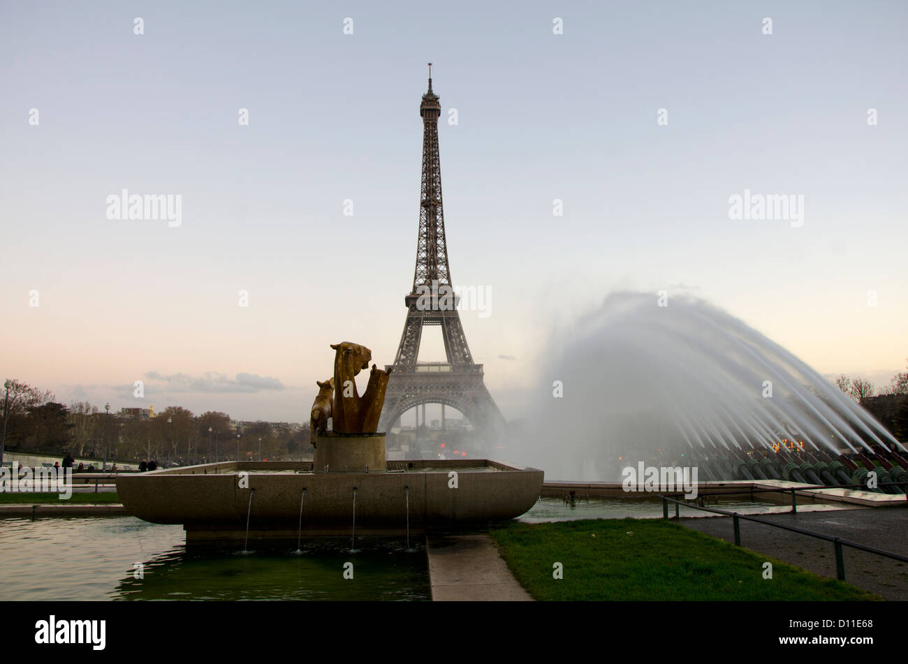 The Eiffel tower in Paris Stock Photo