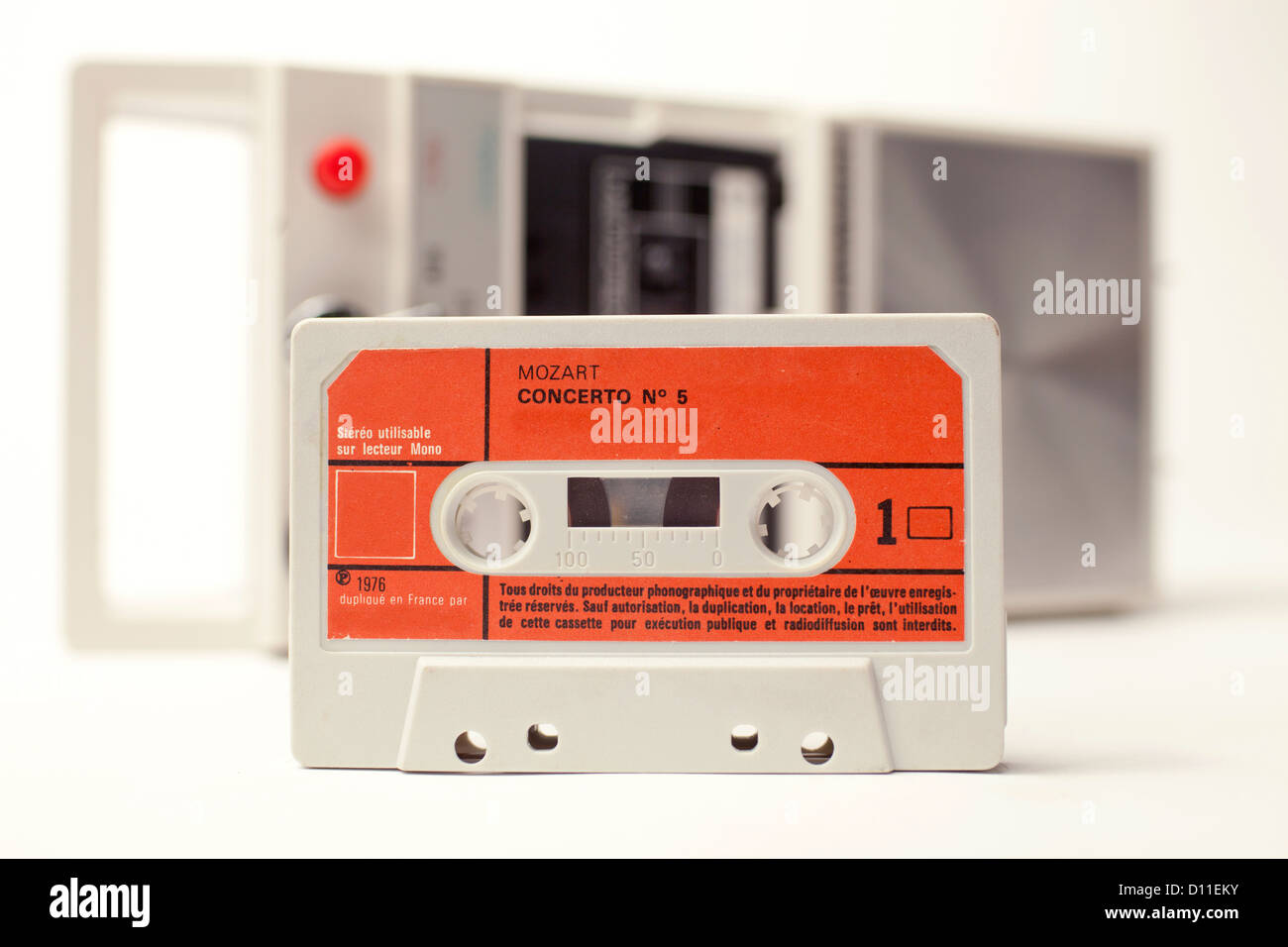 Unprinted portable stereo cassette tape player - Retro Style Media