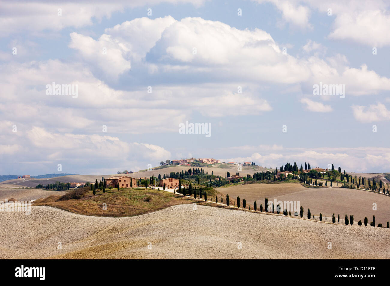 Desert Landscape in La Crete Sinesi Stock Photo