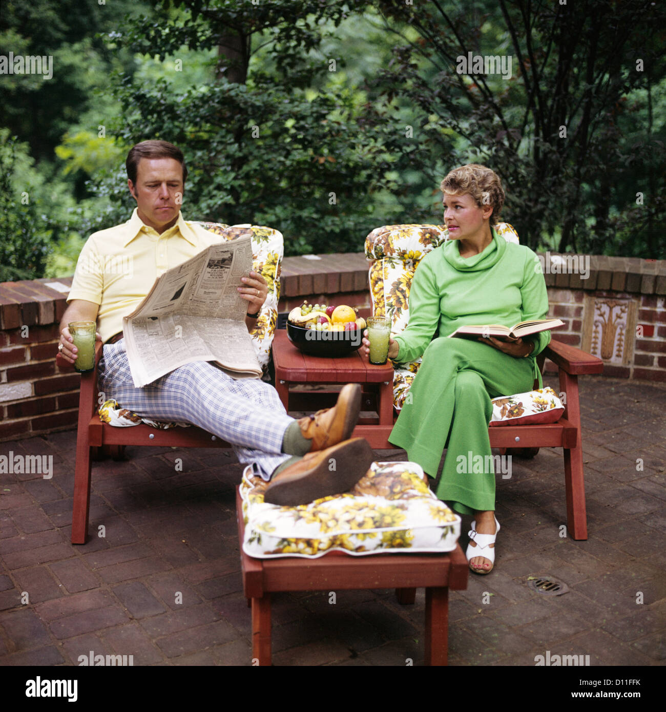 1970s couple man woman mature hi-res stock photography and images - Alamy