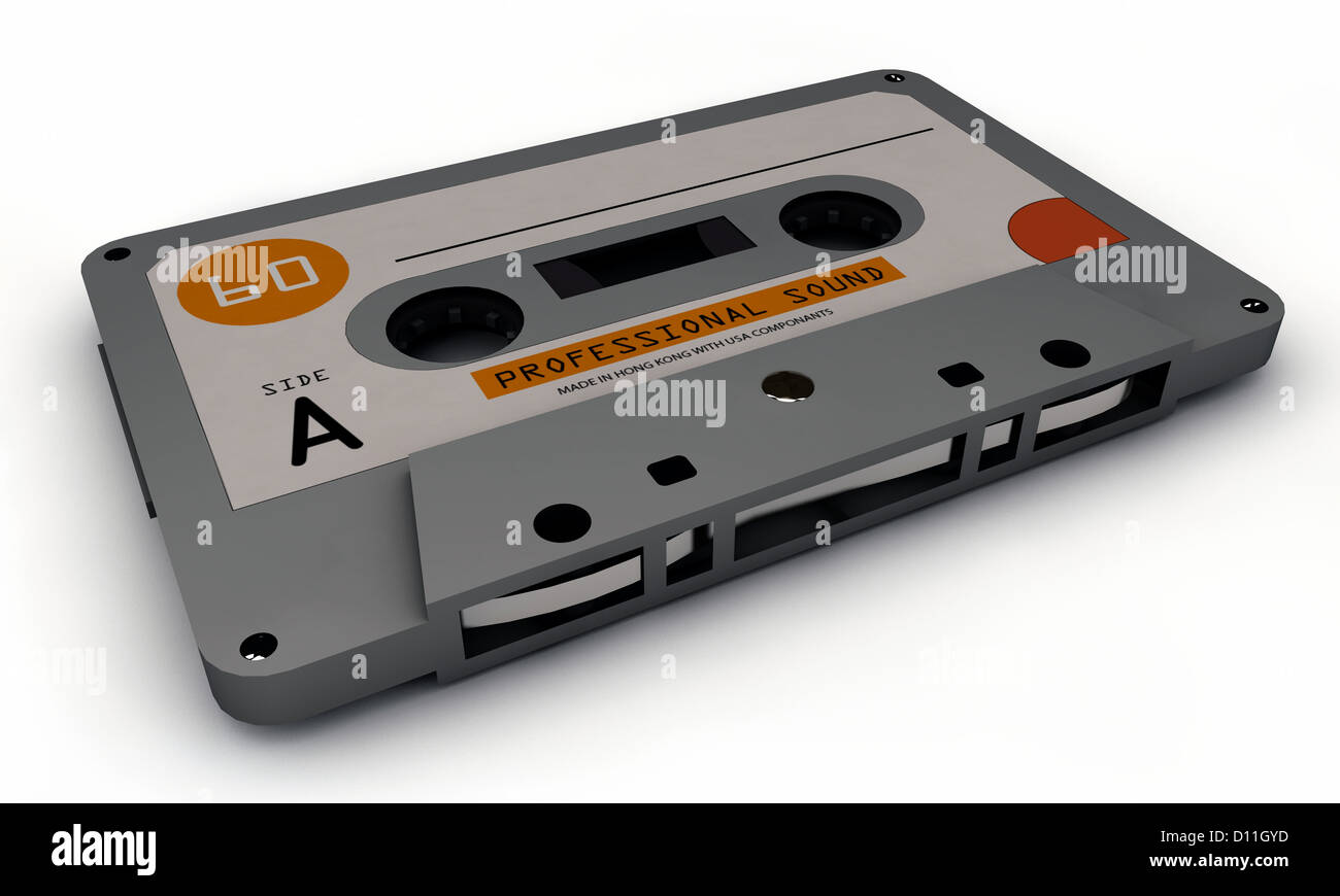 cassette tape isolated on white background Stock Photo - Alamy