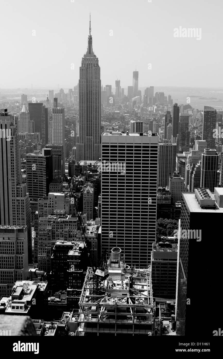 From the top of the rock, New York Stock Photo - Alamy