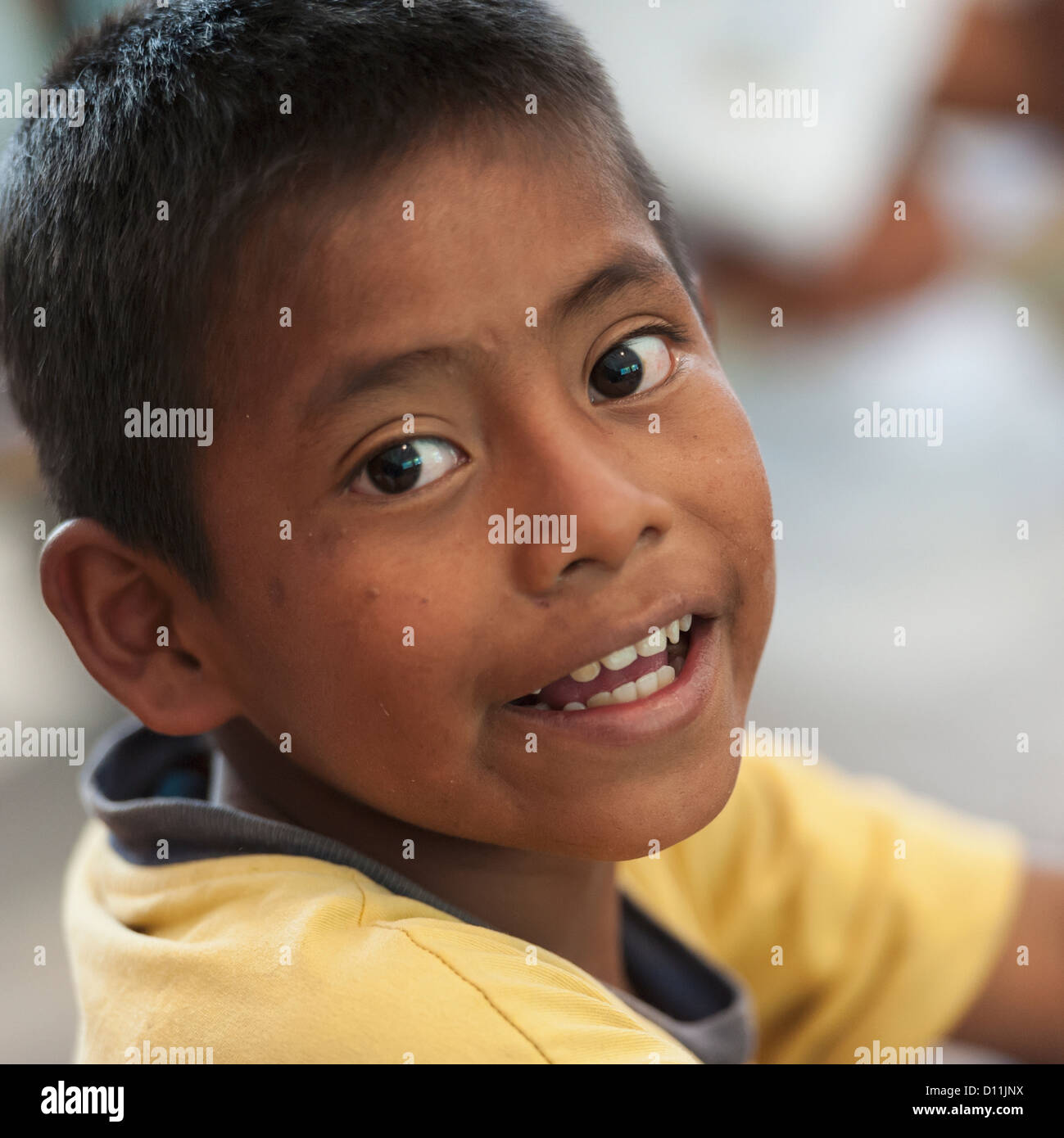 Portrait Of A Young Boy; San Jose Pinula Guatemala Stock Photo Alamy
