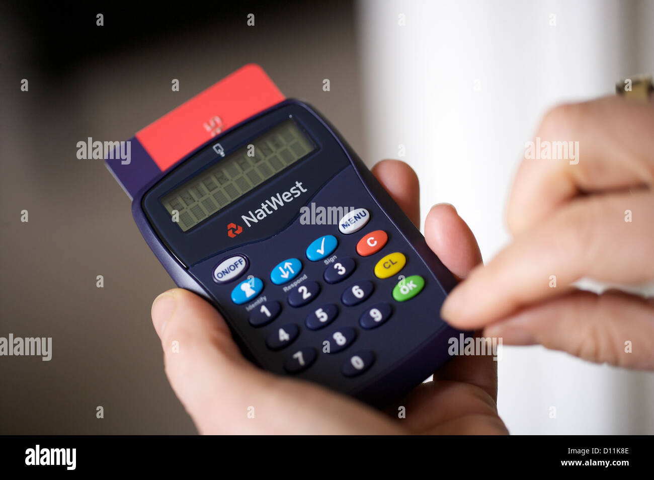 natwest bank card reader internet stock photos natwest bank card
