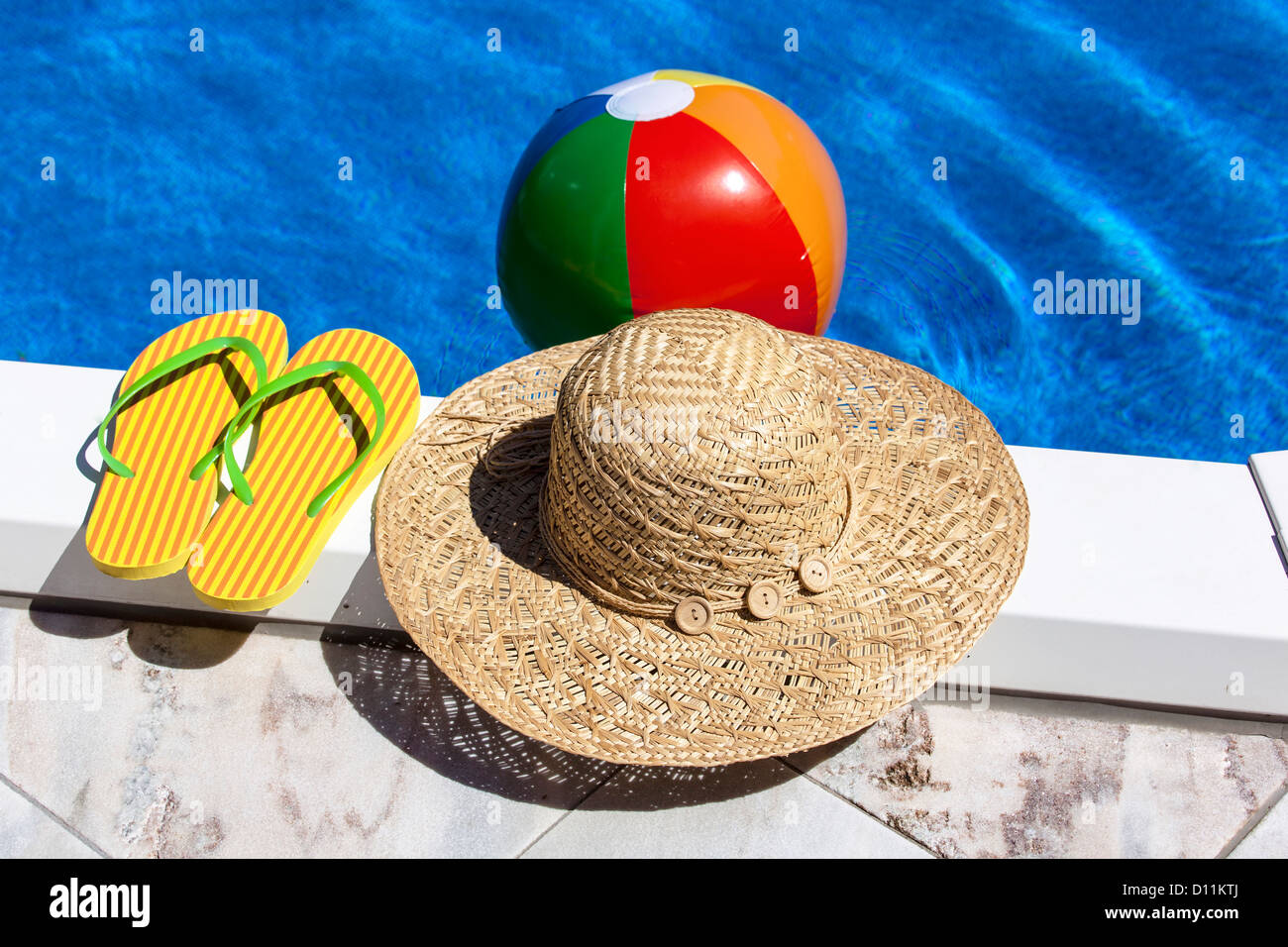 Austria, Linz, Beach ball floating on 