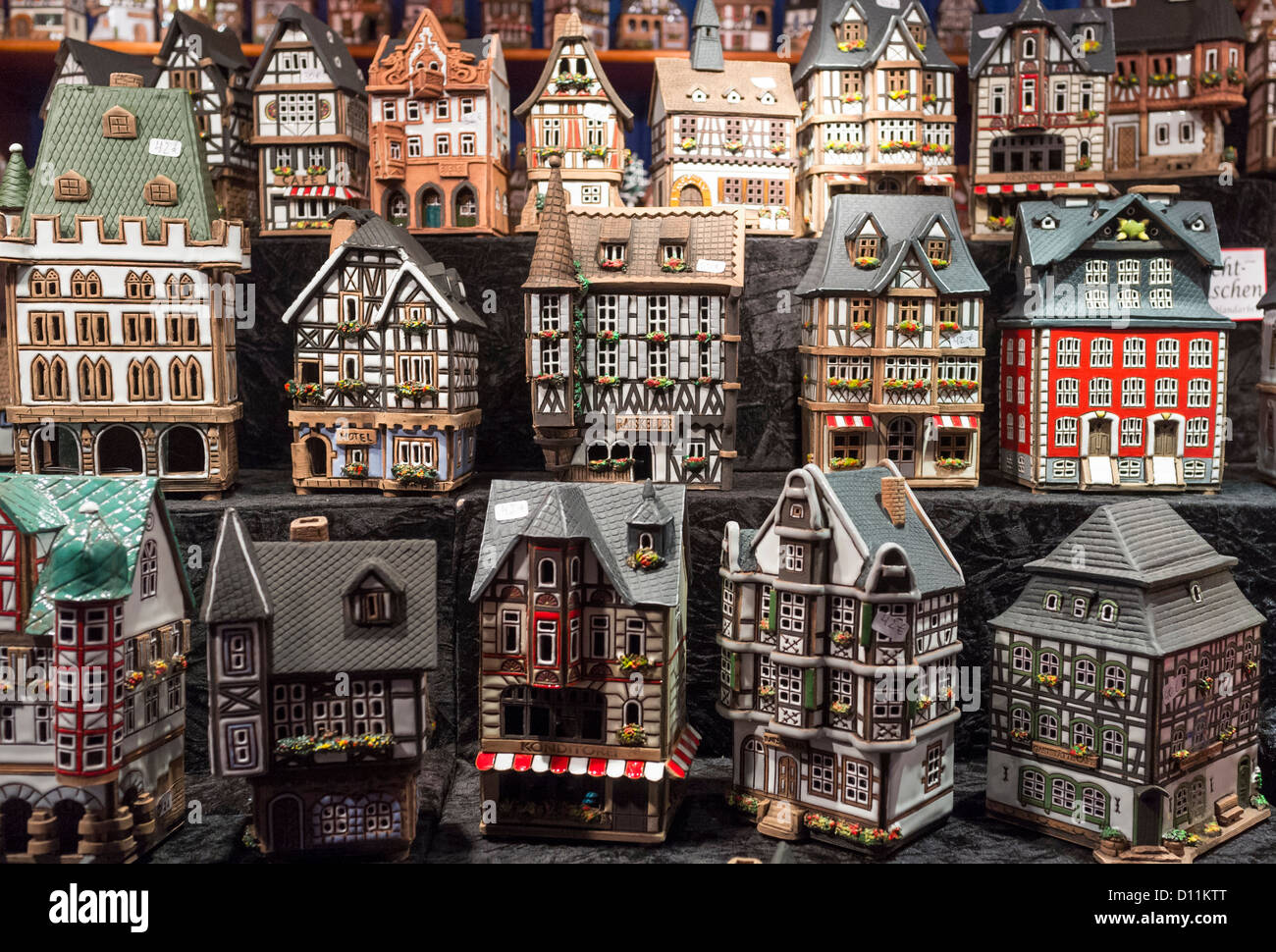 Traditional Lanterns In Shape Of Old Model Houses For Sale On